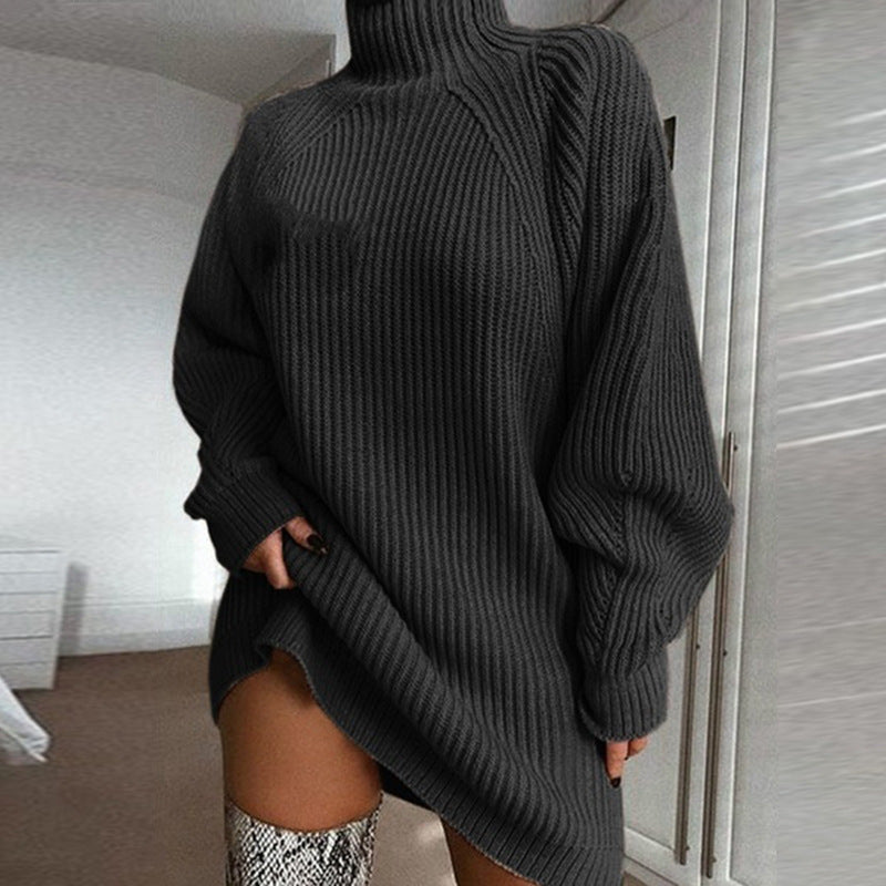 Turtleneck Long Sweater Winter Warm Dress