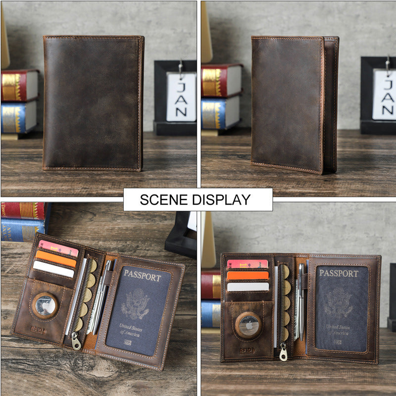 Retro Leather Anti-Theft Document Bag