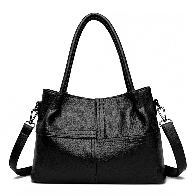 Women's Soft Leather Commuter Tote Bag