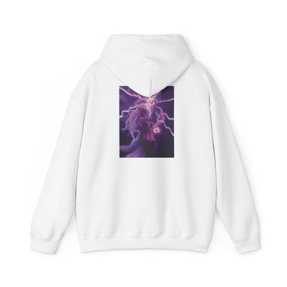 Praetoria© Lightning Horse Hoodie — Electric Purple Pegasus Graphic Sweatshirt
