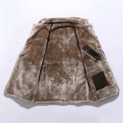 Men’s Winter Fleece Leather Jacket