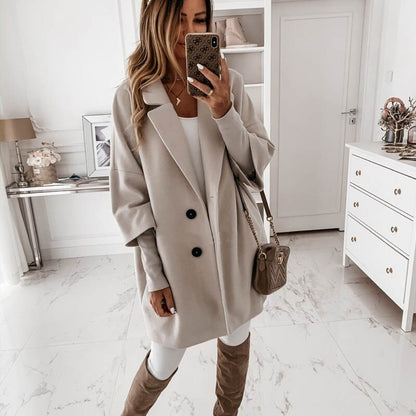 Autumn Winter Women Coats 2XL Plus Long
