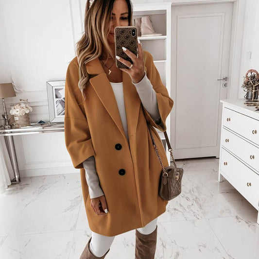 Autumn Winter Women Coats 2XL Plus Long