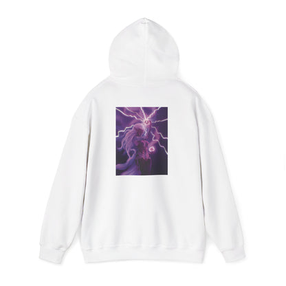 Praetoria© Lightning Horse Hoodie — Electric Purple Pegasus Graphic Sweatshirt