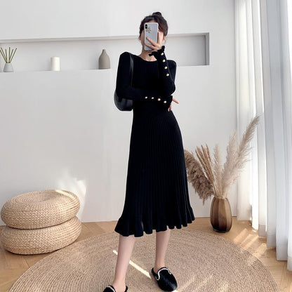 Maternity Sweater Knitted Dress