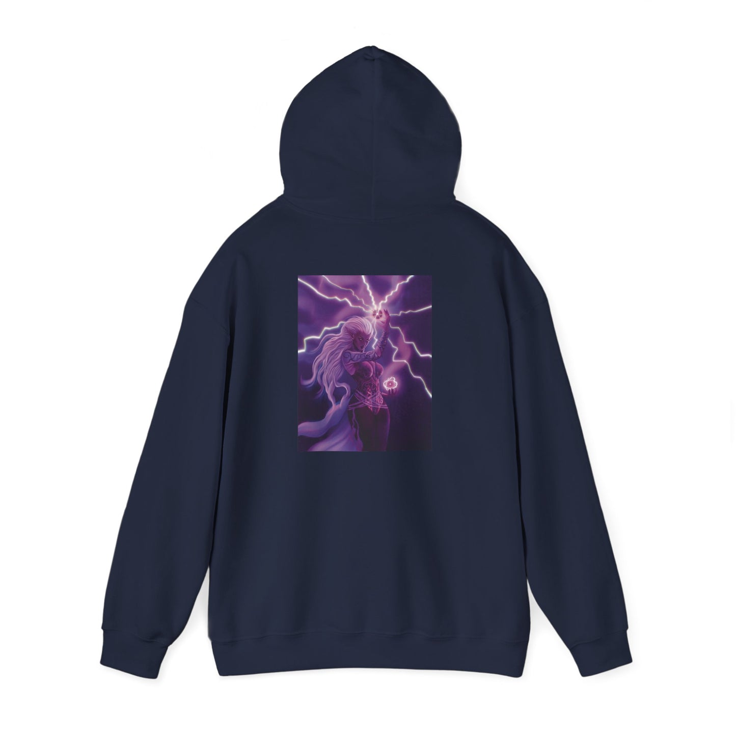 Praetoria© Lightning Horse Hoodie — Electric Purple Pegasus Graphic Sweatshirt