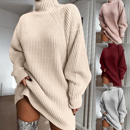 Turtleneck Long Sweater Winter Warm Dress