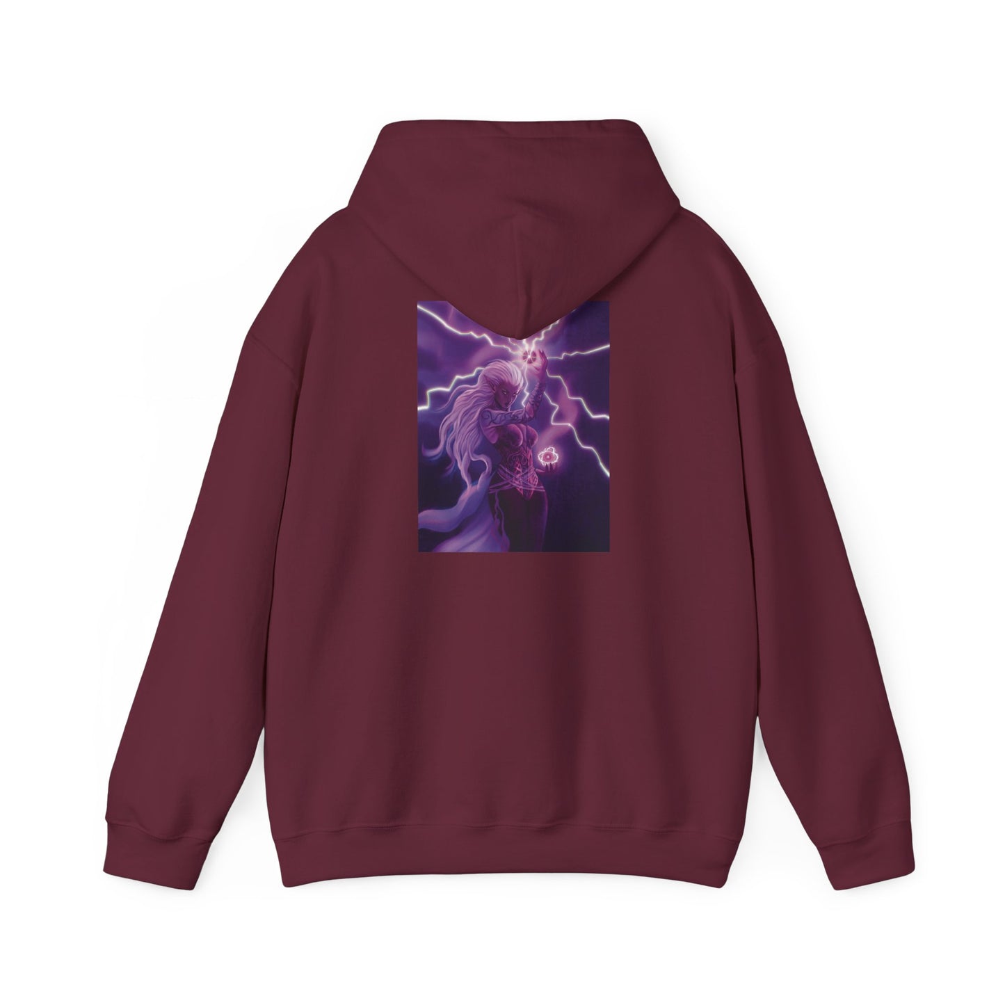 Praetoria© Lightning Horse Hoodie — Electric Purple Pegasus Graphic Sweatshirt