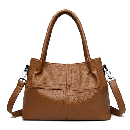 Women's Soft Leather Commuter Tote Bag