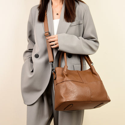 Women's Soft Leather Commuter Tote Bag