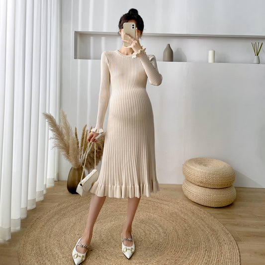 Maternity Sweater Knitted Dress